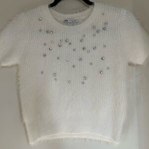 NWT Zara embellished sweater